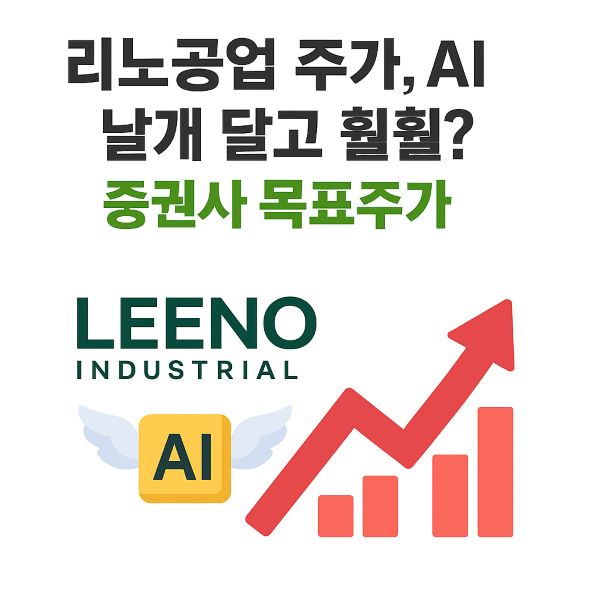 리노공업 주가, AI 날개 달고 훨훨? 증권사 목표주가 총정리