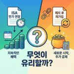 ISA 계좌 만기 연장: 해지 후 재가입 vs 만기 연장