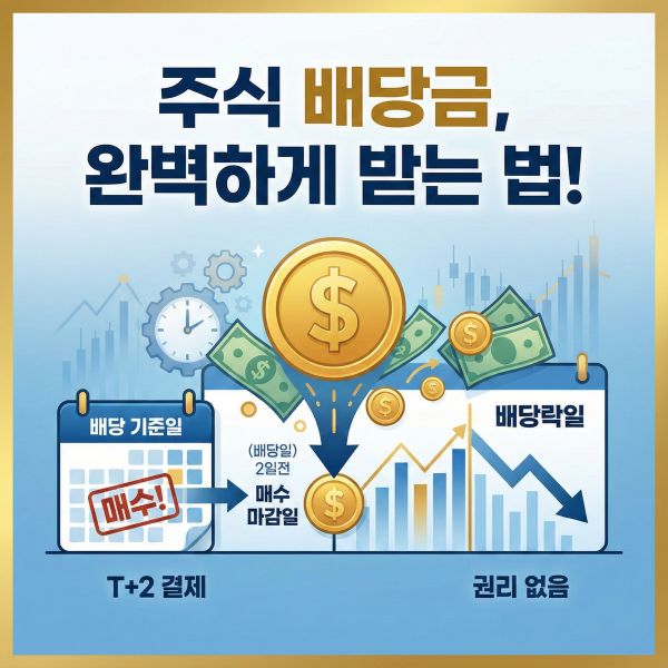 주식 배당락일, 배당 기준일 완벽 개념 정리 (배당금 받는 법)